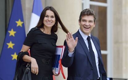 Aur&eacute;lie Filippetti y Arnaud Montebourg, en 2013.