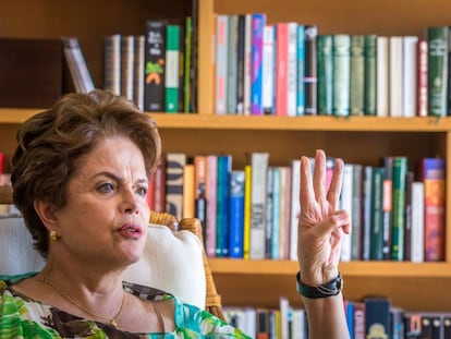 Dilma Rousseff, en su casa de Porto Alegre.