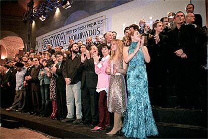 La sede del Gobierno regional, en la Puerta del Sol, acogió anoche la gala del presentación de la XVII edición de los Premios Goya.