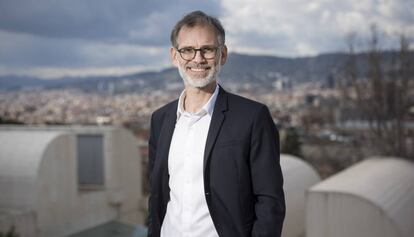 Marko Daniel en una de les terrasses de la Fundació Joan Miró.