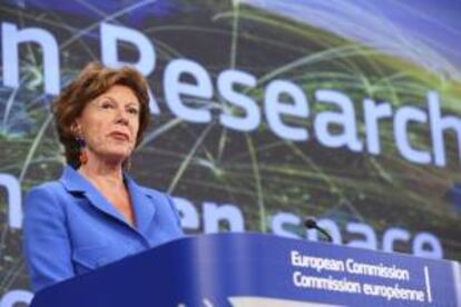 La comisaria europea de de la Agenda Digital, Neelie Kroes. EFE/Archivo