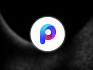 Logotipo de POCO Launcher con fondo negro
