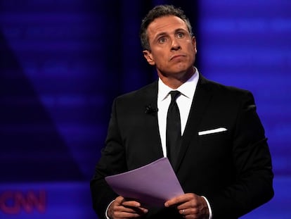 Chris Cuomo, en una retransmisión en directo desde Los Angeles, el 10 de octubre de 2019.