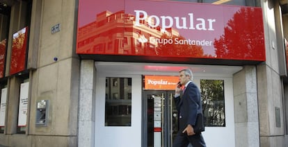 Antigua oficina de Banco Popular que pasó a manos de Santander