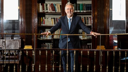 El ministro de Política Territorial y Administración Pública de España, Ángel Víctor Torres, en la Biblioteca del Congreso, el pasado jueves.