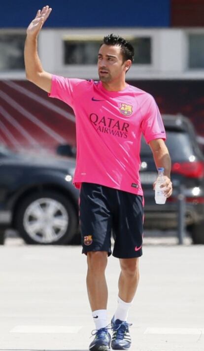 Xavi, en una imagen en la ciudad deportiva de Sant Joan Despí