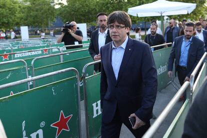 Carles Puigdemont al Festival Primavera Sound.