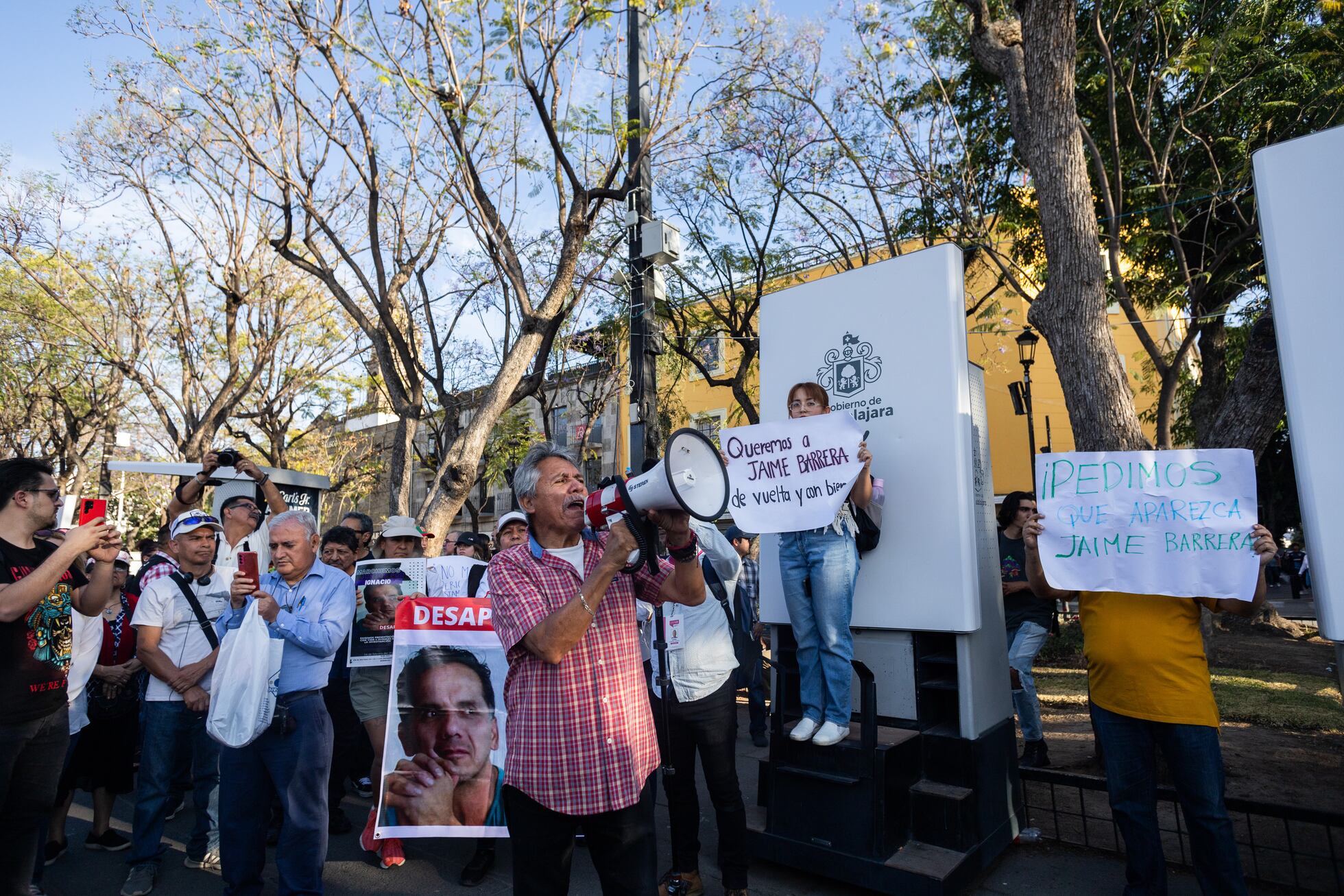 La protesta por la desaparición del periodista Jaime Barrera en ...