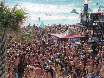 &#039;Spring break&#039; 2013 en Panama City Beach(Florida). Fuente: www.springbreakguide.com