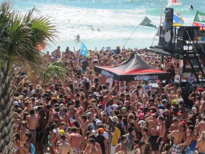 &#039;Spring break&#039; 2013 en Panama City Beach(Florida). Fuente: www.springbreakguide.com