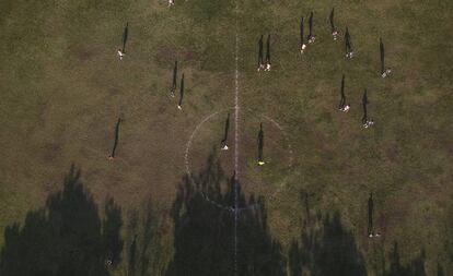 Uno de los campos de fútbol en Ciudad Victoria, Tamaulipas.