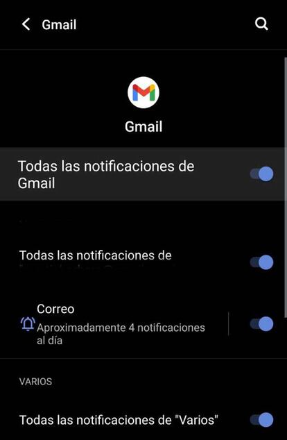 Gmail en Android