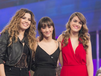 Las tres finalistas de OT 2017, Miriam, Aitana y Amaia.