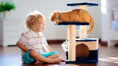 Perfectos para que los gatos los usen como refugio, como actividad de juego y para el cuidado de las garras. GETTY IMAGES.