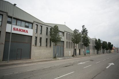 PolÍgono industrial Carretera del Mig, EN L'Hospitalet, con muy poca actividad laboral.