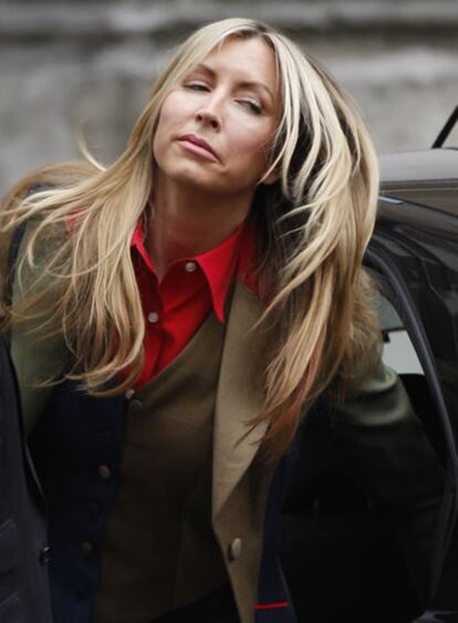 Heather Mills llega al juzgado, esta mañana