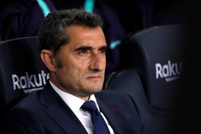 Ernesto Valverde, antes del encuentro.