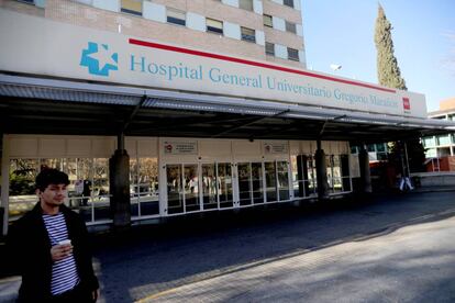 Fachada del Hospital General Universitario Gregorio Marañón, donde se produjo el contagio de hepatitis C.