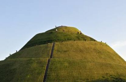 Vista del montículo de Kosciuszko, en el barrio de Zwierzyniec, en Cracovia.