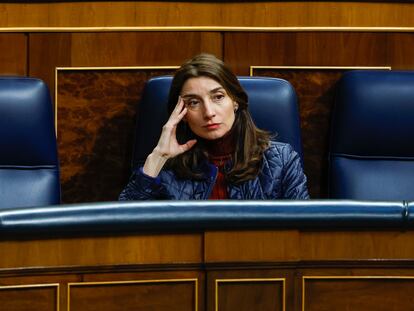 La ministra de Justicia, Pilar Llop, en el Congreso de los Diputados este miércoles.