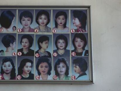 El cat&aacute;logo de peinados autorizados en Corea del Norte.