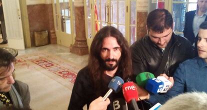 Baltasar Picornell, uno de los políticos dimisionarios, en el Parlamento balear en marzo de 2017.