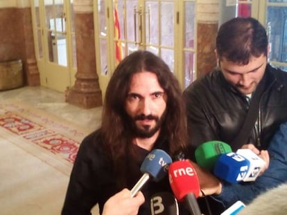 Baltasar Picornell, uno de los políticos dimisionarios, en el Parlamento balear en marzo de 2017.