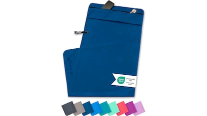 Gym towel on white background.