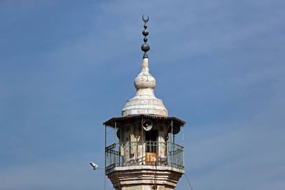 Minarete de una mezquita de Jerusalén.
