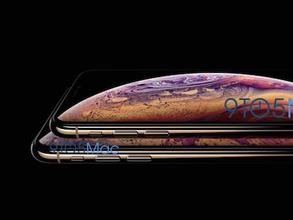 Imagen promocional de los nuevos iPhone de 2018, desvelada por una web especializada en noticias de Apple