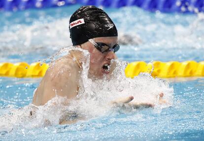 Lilly King en un momento de la final de 100 braza.