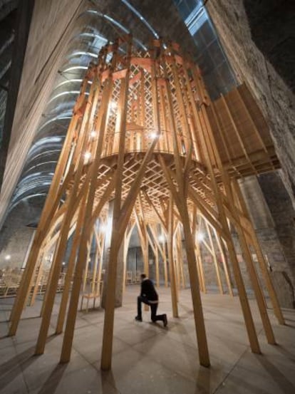 La capilla de la iglesia de la Inmaculada Concepción de Braga es uno de los proyectos del estudio de arquitectura Cerejeira Fontes en la ciudad portuguesa. 