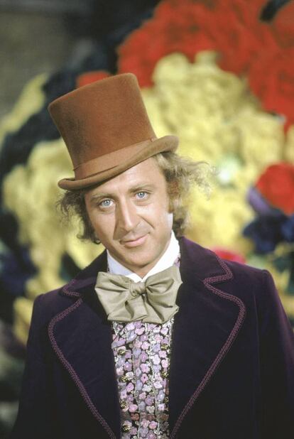 Wilder caracterizado como Willy Wonka en la película 'Un mundo de fantasía' ('Willy Wonka y la fábrica de chocolate').