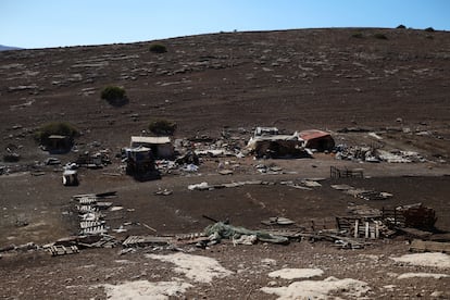 Restos de una comunidad de beduinos palestinos expulsados por colonos judíos del valle del Jordán (Cisjordania ocupada).