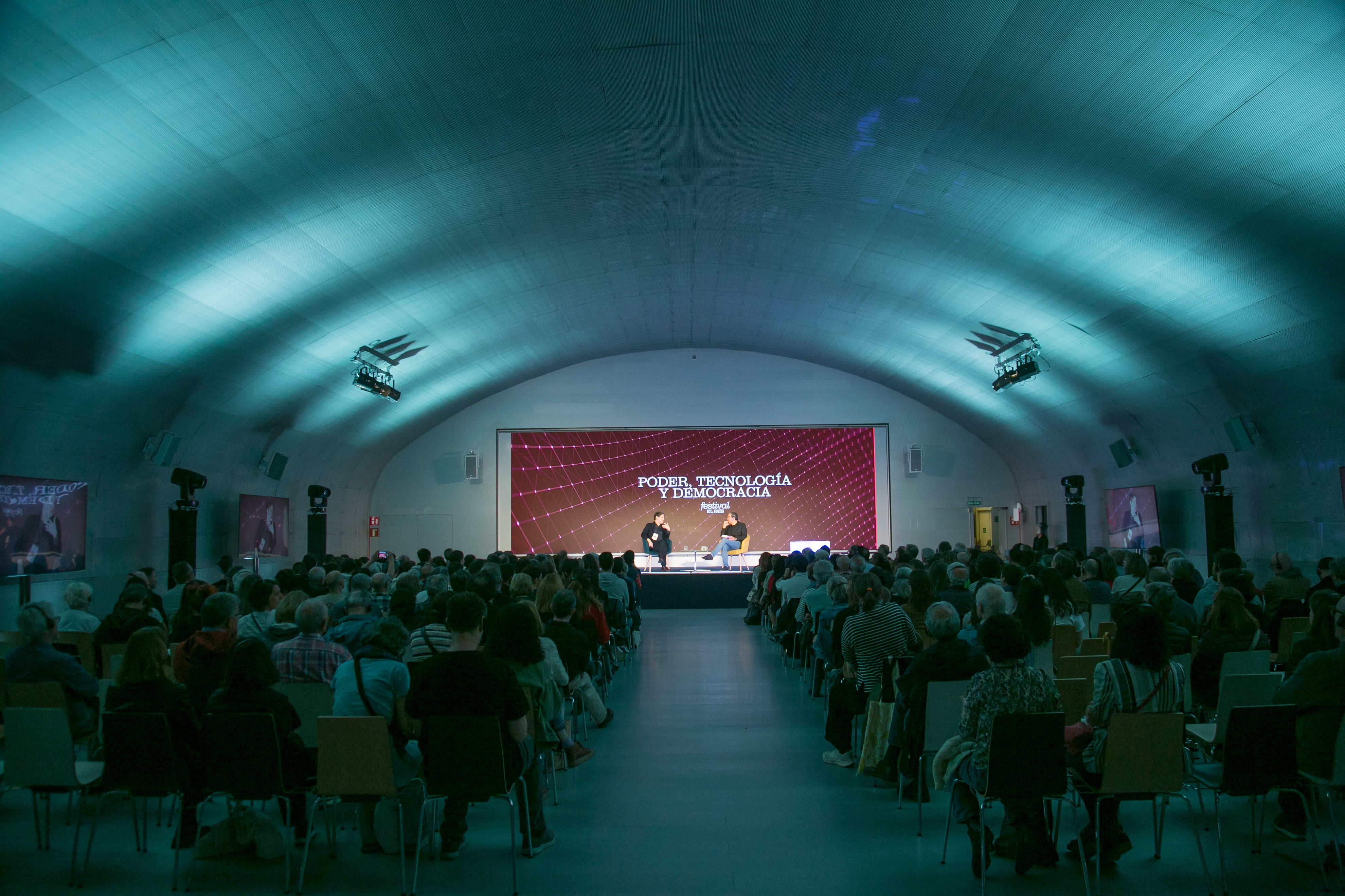 Panorámica del Auditorio de Matadero Madrid, durante el Festival de EL PAÍS, este sábado.