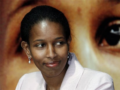Ayaan Hirsi Ali, ayer durante la presentación en Madrid de su libro <i>Yo acuso.</i>