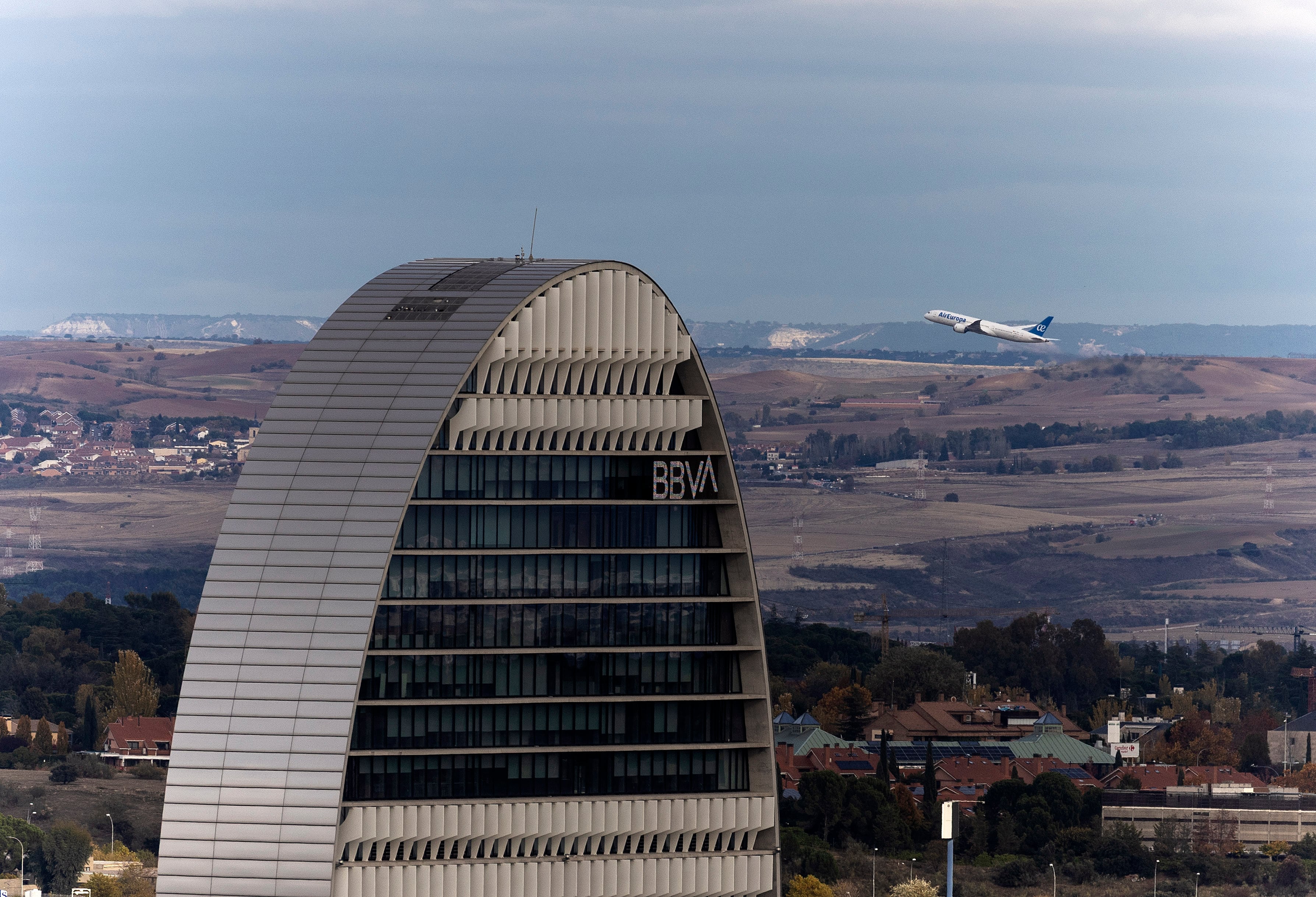Sede del BBVA en el barrio de Las Tablas (Madrid) en una imagen de archivo