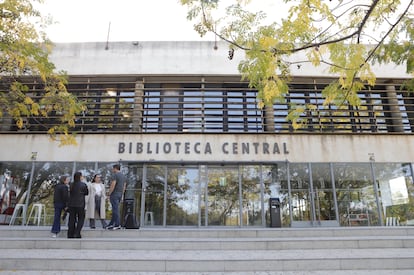 La Biblioteca Central de la Universidad de Extremadura en Badajoz, este jueves.