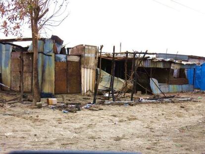 La ciudad de Melut completamente arrasada.