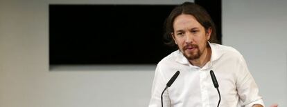 Pablo Iglesias, l&iacute;der de Podemos