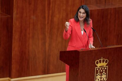 La portavoz de Más Madrid en la Asamblea de Madrid, Manuela Bergerot.