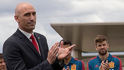 Rubiales y Pique Supercopa