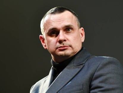 El director ucranio Oleg Senzow, el pasado 18 de febrero en Berlín.
