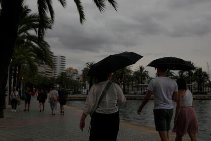 Vista del paseo marítimo de Palma (Mallorca), el sábado. 