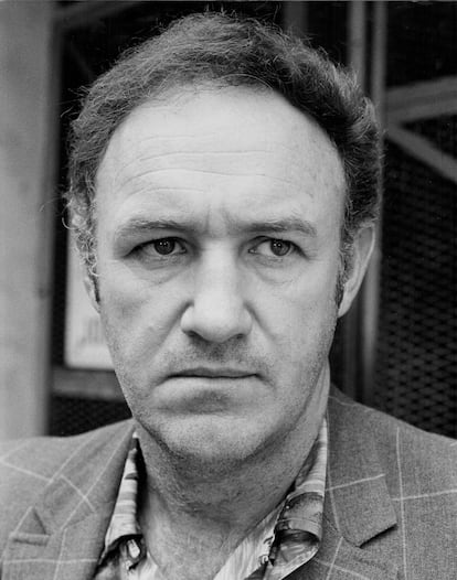 Gene Hackman en un retrato promocional de 'French Connection 2' (1975). 