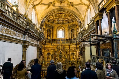 Interior de la Capilla del Salvador, obra de Diego de Siloé ejecutada por Andrés de Vandelvira, quien también diseñó la capilla.
