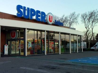 Entrada del supermercat de Trèbes.