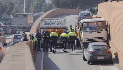 Momento de la detención el pasado martes.