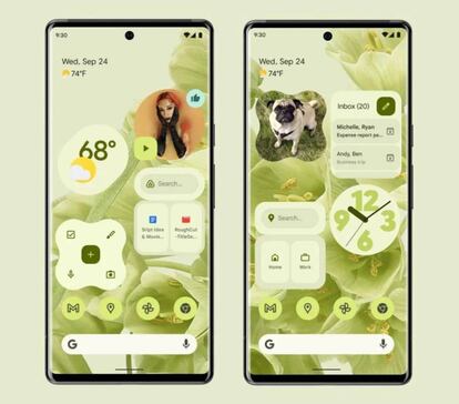 Llegan nuevos 'widgets' con Android 12.