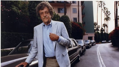 Kurt Vonnegut en Beverly Hills, Los Ángeles, en 1990.